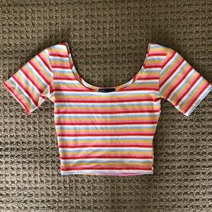 Stripped Crop Top